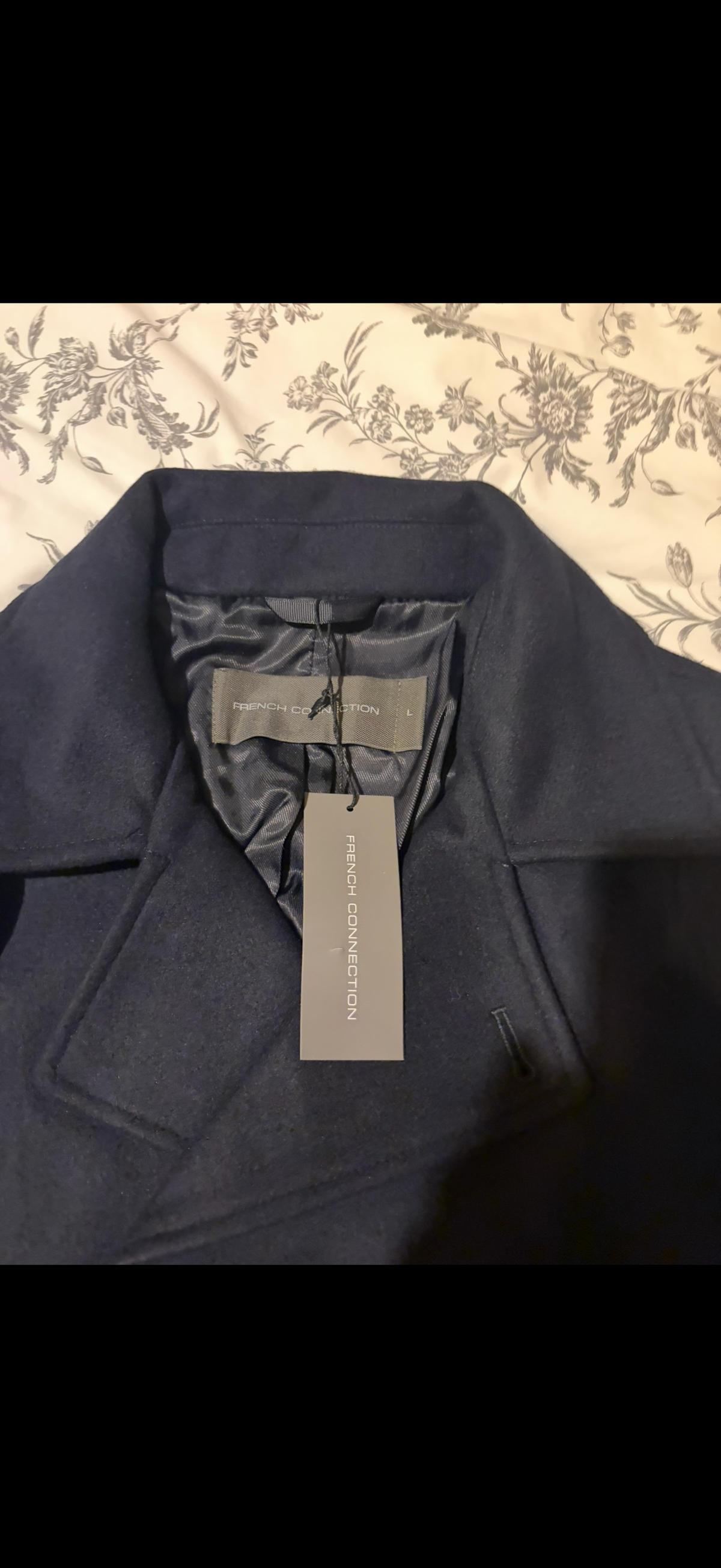 Mens Navy Double-BreastedPeacoat-Brand New with Tags