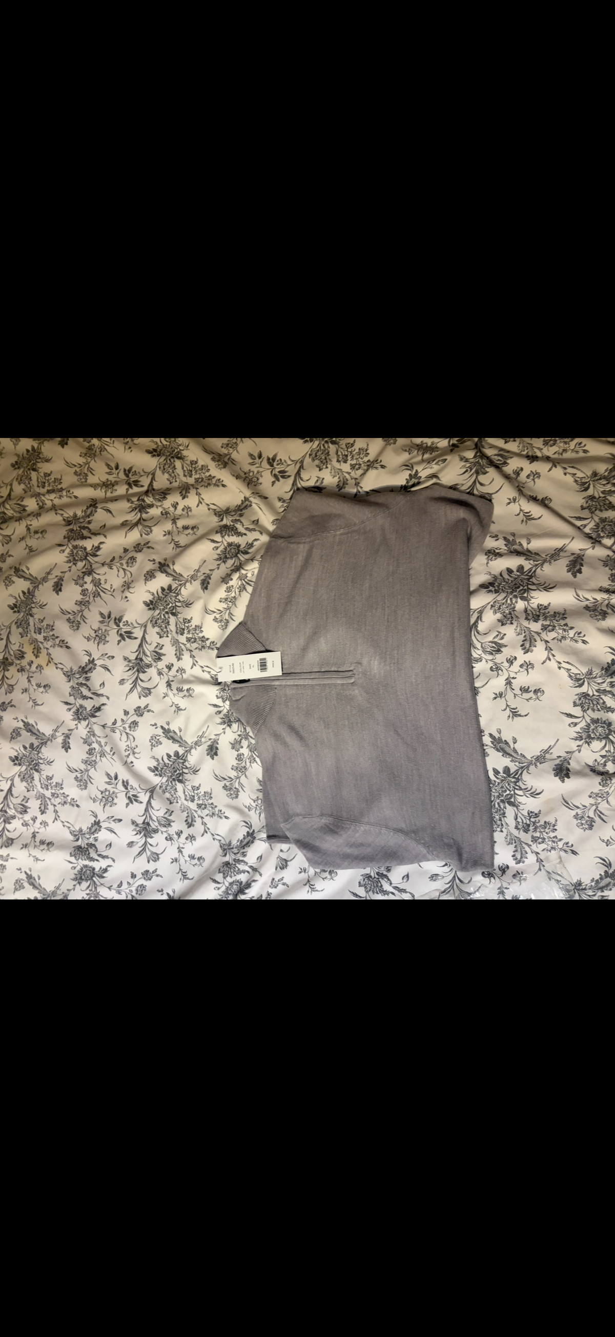 French Connection Mens Grey Half- zip jumper -New with Tags
